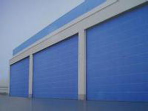 不锈钢车库门产品展示 - 天津智晴门窗厂专业制造